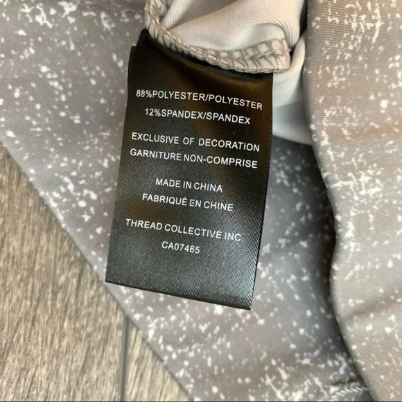 Mexx Women's Leggings Washed Tie Dye Ruched Grey High Rise Waist Size XS - Picture 11 of 14